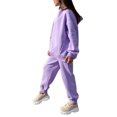 thumbnail image 2 of Innerwin Jogger Set Long Sleeve Ladies Sweatsuits Autumn Plain Loose Fit Two Piece Outfit Purple L, 2 of 7