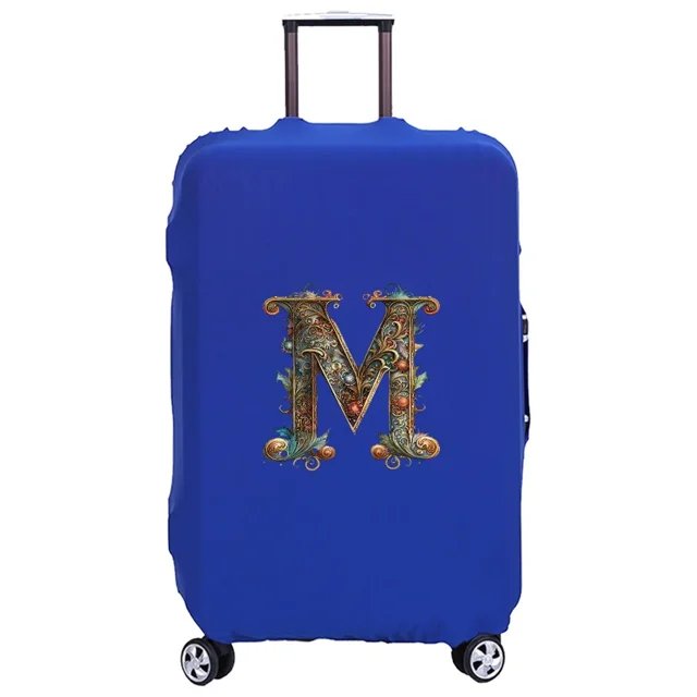 Housse de Valise Lavable Housse de Protection Étui Anti-Rayures Housse Adaptée Motif Imprimé Graphique Convient à 18-32 Pouces 8Graphic Letter m TG