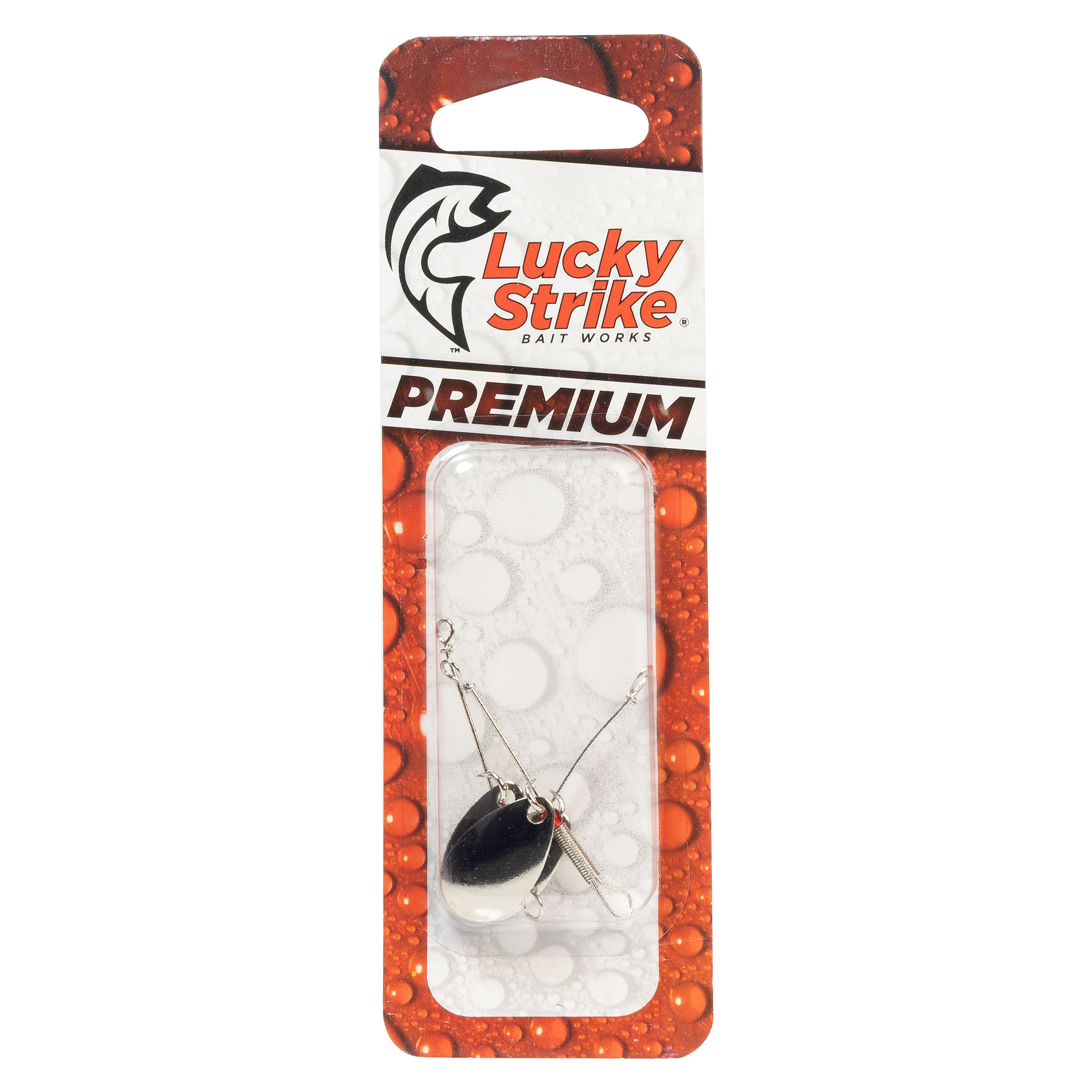 Lucky Strike Spinner simple nickel #2 – Ensemble de 3 – Leurre de pêche