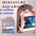 thumbnail image 3 of SUTENGDA Betta Fish Tanks  Aquarium Tanks  Stackable Mini Fish Tank Aquarium Tank Kit  3/5 Gallon Rectangular Fish Bowl with Aquarium Gravel Decoration  Cube Tank for Seaweed Balls Sea Mo, 3 of 6