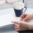 thumbnail image 3 of TIELUTT Blue Travel Coffee Cup Thermal Cup Durable Container with Cover 12 OZ for Women Cup Drinking Cups for Adults Cups Ceramic No Handle Ceramic Coffee Mugs Travel Cute Kitchen Cups, 3 of 8
