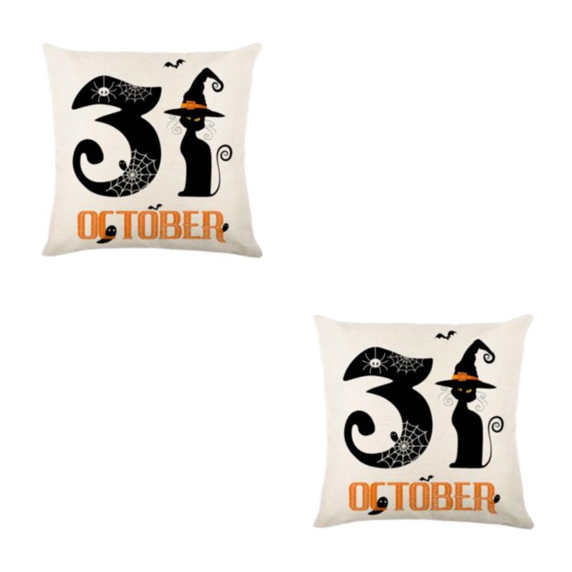QualitChoice Soft And Easy-care Halloween Throw Pillow Covers For Creepier Look JYM328-1 2Set