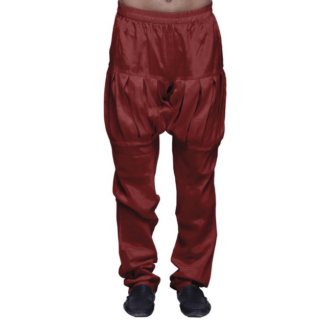 Atasi Mens Solid Santoon Readymade Pajama Ethnic Wear Adjustable Elastic Pants