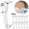 thumbnail image 3 of 12 Pack Valance Blind Clips 2.5 Inch Horizontal Blinds Parts Replacements Plastic Clear Curtain Shades Decorative Accessories, 3 of 8
