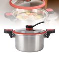 thumbnail image 1 of Pressure Pot Thickened Pressure Canner with Release Valve Canning Cooker Pot,Pressure Cooker Stainless Steel Stove Top  Fast Cooking Compatible with Gas Induction Cooker, 1 of 7