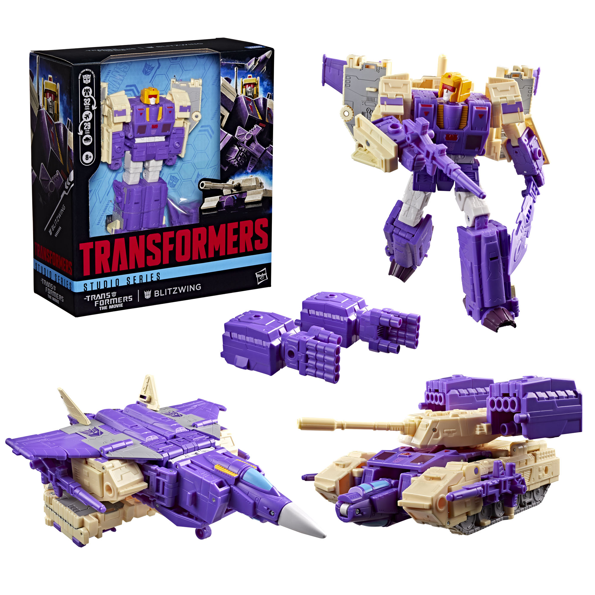 Transformers Studio Series Leader Class The Transformers: The Movie Blitzwing Action Figure
