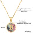 thumbnail image 2 of Necklaces,Cute Capital Shell Letter Necklace for Girls ,Coin Girls Pendants Stainless Steel Initial necklaces for Women Jewelry Round, 2 of 9