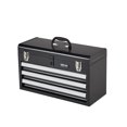 thumbnail image 1 of VEVOR Tool Box 20.5-inch Portable Metal Tool Box with 3 Drawers Tool Organizer Black, 1 of 9