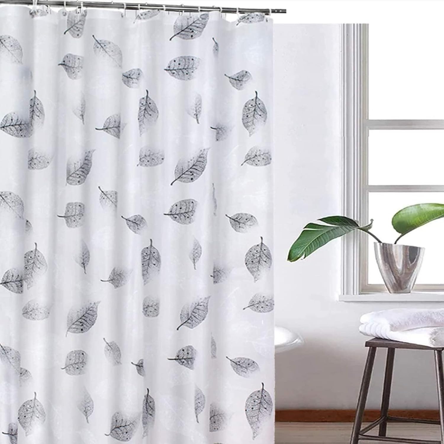 Shower Curtain Liner 72x80 Inchs, Bathroom Plastic Shower Curtains Waterproof Decor Farmhouse Shower Curtain Set