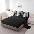 thumbnail image 3 of Erosebridal Abstract Geometry Bedding Sets Twin Size, Spiral Circle Comforter Sets with Sheets, Modern Swirl Decor, Reversible 7pcs, 3 of 5