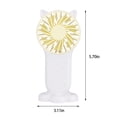 thumbnail image 3 of SuoKom Handheld Fan, Portable Small Fan with 3 Speeds, Usb Rechargeable Hand Fan, Personal Fan Battery Operated, Suitable for Outdoor Indoor Commuting, Office, Travel, 3 of 9