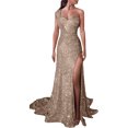 thumbnail image 1 of TIMIFIS Women's Sequined Sleeveless Party Cocktail Evening Prom Gown Mermaid Maxi Long DressFall, 1 of 6