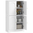 thumbnail image 1 of HOMCOM 43" Kitchen Pantry Cabinet, Modern 4-Tier Storage Cabinet, White, 1 of 10