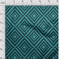 thumbnail image 3 of oneOone Viscose Chiffon Turquoise Blue Fabric Geometric Sewing Craft Projects Fabric Prints By Yard 42 Inch Wide, 3 of 4