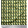 thumbnail image 1 of Soimoi Green Georgette Viscose Fabric Duck Bird Fabric Prints By Yard 42 Inch Wide, 1 of 3