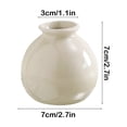 thumbnail image 3 of QTOCIO Cute Scandinavian Style Simples Ceramic Vase Living Room Desktop Dining Table Entryway Home Decorative Ornaments, 3 of 4