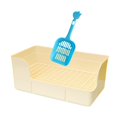 thumbnail image 1 of Milaget Rabbit Litter for Cage Bedpan Ferret Guinea Pig Potty Tray Corner Litter Pan White, 1 of 9