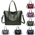 thumbnail image 2 of Women Tote Bag Solid Color Large Capacity Casual Tote Handbag Crossbody Purse, 2 of 6