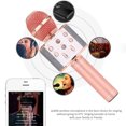 thumbnail image 3 of Mistaha ws858 Karaoke Player Wireless Bluetooth Condenser Microphone Speaker Recording Singing Live Microphone 1200mAh Rechargeable, 3 of 8