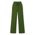 thumbnail image 5 of VEKDONE Womens Linen Long Pants Army Green XL, 5 of 5