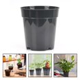 thumbnail image 4 of GLFILL 10pcs Transparent Plastic Planting Pots Breathable Transplant Pots Flower Pots 5.2 inches, 4 of 7
