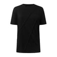 thumbnail image 3 of Plebaso Hauts Décontractés pour Femmes T-Shirts à Manches Courtes Plissées Col Rond Tee Confortable Blouses d'Été pour Femmes, 3 of 5