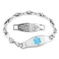 thumbnail image 1 of MedicEngraved Stainless Steel Custom Medical Alert Bracelet - 6mm Infinity Link, 1 of 7