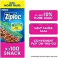 thumbnail image 1 of Ziploc® Snack Bags with Grip 'n Seal Technology, 90 Bags, 1 of 5