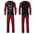 thumbnail image 1 of LSLJS Family Pajamas Matching Noël Ensembles, Tenues Parent-Enfant Noël Costumes Patchwork à Carreaux Imprimés Vêtements de Maison Col Rond Manches Longues Pajamas Ensembles Deux Pièces for Ensemble de Nuit de Noël, 1 of 6