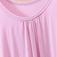 thumbnail image 5 of Huaizzzy Chemise de Nuit d'Été pour Femme Confortable à Col Rond Sans Manches Robe de Maison Tenue de Détente Décontractée Basique Vêtement de Nuit pour Femmes Grande Taille Chemise de Nuit Femme Dames Chemise à Manches Longues Manches Courtes, 5 of 5