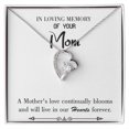 thumbnail image 2 of To Mom Remembrance Message Mother's Love Blooms White Forever Necklace w Message Card, 2 of 8