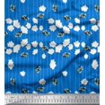 thumbnail image 1 of Soimoi Rayon Fabric Stripe & Floral Artistic Decor Fabric Printed Yard 42 Inch Wide, 1 of 3