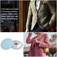 thumbnail image 5 of Unique Bargains 10pcs 36L Fabric Cloth Covered Button 23mm Round Metal Shank Sewing Buttons for Suits Dress Blouses, Blue, 5 of 5