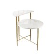 thumbnail image 4 of Steve Silver Patna White Marble Top Accent Table, 4 of 5