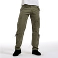 thumbnail image 2 of Pantalon Tactique pour Homme en Ripstop, Pantalon Cargo Extensible, Pantalon de Randonnée Léger pour le Travail, Vêtement d'Extérieur Coupe Décontractée, 2 of 6
