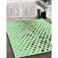 thumbnail image 3 of Ahgly Company Tapis d'Aire Rectangulaire Transitionnel Vert pour Intérieur, Lavable à la Machine, 2 Pieds x 5 Pieds, 3 of 7