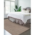 thumbnail image 3 of Aizza Trends 4 Ft Square Gray Jute Area Rug, Boho Chic Natural Jute Area Rug - Hand-Braided, Rustic Farmhouse Decor for Living Room Carpet,, 3 of 5