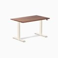 thumbnail image 1 of Desky Dual Hardwood Sit Stand Desk - Walnut / 48 x 30 inches / Wheat, 1 of 10