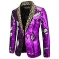thumbnail image 1 of Birdeem Veste de Complet Décontractée pour Homme, Automne et Hiver, Mode, Personnalité, Paillettes, 1 of 1