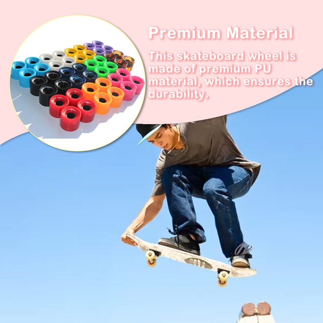 4 Pieces Skateboard Wheel Chic Changing Sporting Equipment Design Sporting Equipment Craftsmanship Handy Installation Skate Motion Universal Skate Motion Blue