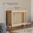 thumbnail image 3 of Foundations Boutique Compact Folding Crib 3 Pack for Hotels, Natural, 3 of 7