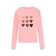 thumbnail image 4 of T-shirt de la Saint-Valentin pour Femmes 2024, Chandails à Col Rond, T-Shirts Décontractés avec Cœur, T-Shirts Graphiques Amples à Manches Longues, Chandails à Enfiler, Hauts Mode pour les Fêtes, T-Shirt, 4 of 6