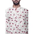 thumbnail image 3 of Atasi Kurta Décontractée Imprimée à Col Chinois Chemise Ethnique Kurta Courte pour Homme Tunique, 3 of 5