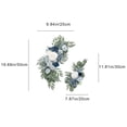 thumbnail image 3 of ABPWLY Arch Simulation Flower Swag Welcome Lintel Water Sign Artificial Rose Wedding Party Decoration Clip Tie Set Fresh Silk Multi Color 19.68x9.84in 1 Piece, 3 of 5
