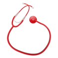 thumbnail image 5 of LOVEVER Kids Stethoscope Simulation Play Toy Real Working Nursing Stethoscope For Kids Role Play Red, 5 of 5