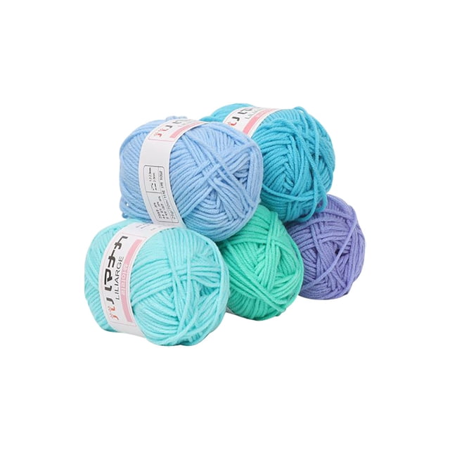 RXIRUCGD Home Decor 5PCS Acrylic Line Crochet Diy Medium Thick Cushion Doll Hook Shoes Line Wool