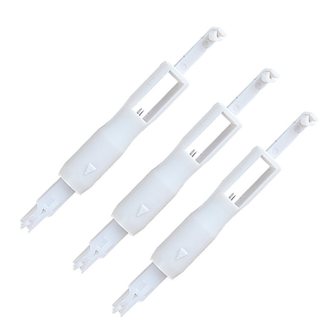 EeaseCA 3 Pcs Outil d'Enfilage d'Aiguille à Coudre pour Machine à Coudre (Blanc)