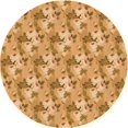 thumbnail image 1 of Ahgly Company Tapis de Zone Carré Orange Lavable en Machine, 3 Pieds Carré, 1 of 7
