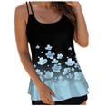 thumbnail image 1 of NIEWTR Womens Tankini Top Crew Neck Swimsuits Modest Tummy Control Bathing Suit Spaghetti Straps Swim Tank Top(Light Blue,M), 1 of 5