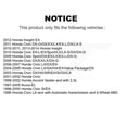 thumbnail image 2 of TEC Front Ceramic Disc Brake Pads TEC-465A for Car Honda Civic Accord Acura EL Insight, 2 of 10